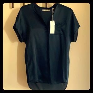NWT Vince Silk Button Blouse with Pocket - XS
